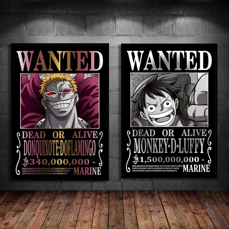 One Piece Anime Canvas Painting